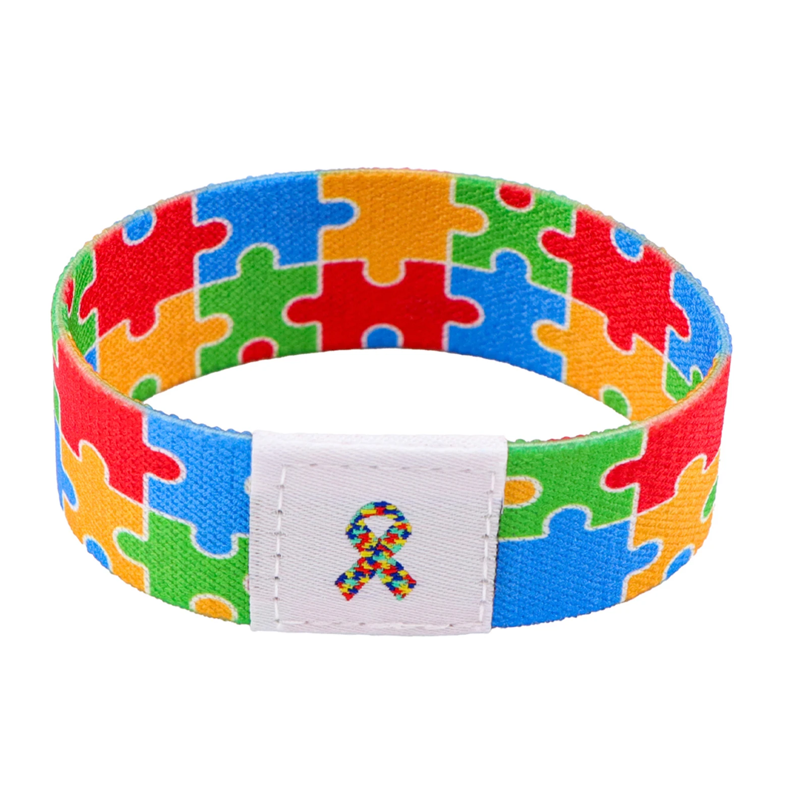 Autismus Awareness Elastisches Armband Wellen Mode Armband Für Frauen Männer Bunte Armreifen Zubehör Geburtstag Party Geschenk