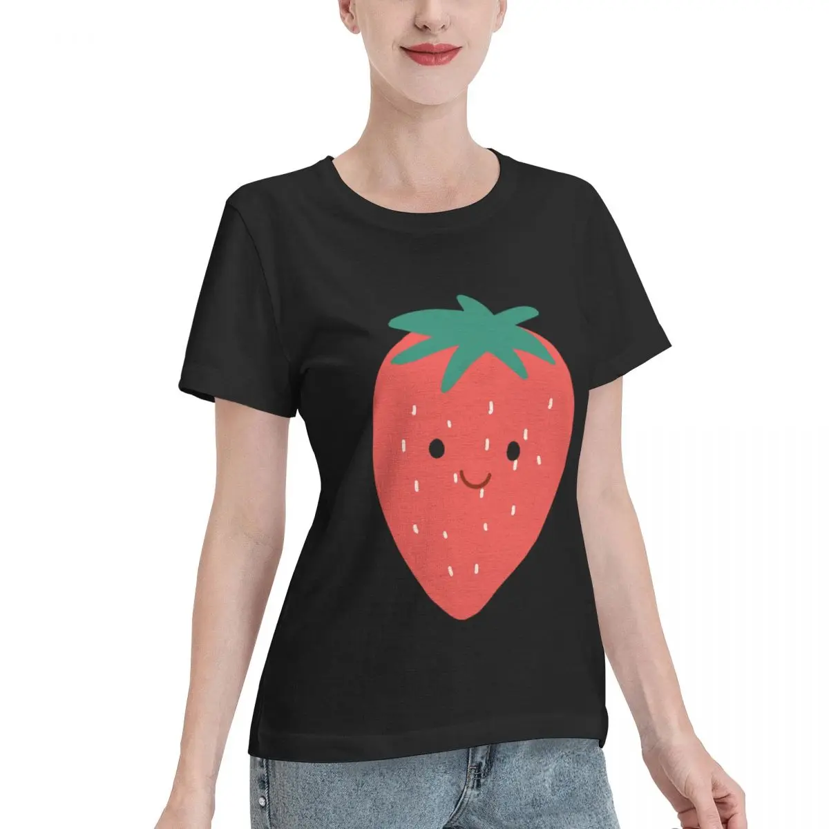 Bargain Price Fruit Women's T-shirt Basic Women Short Sleeve Top