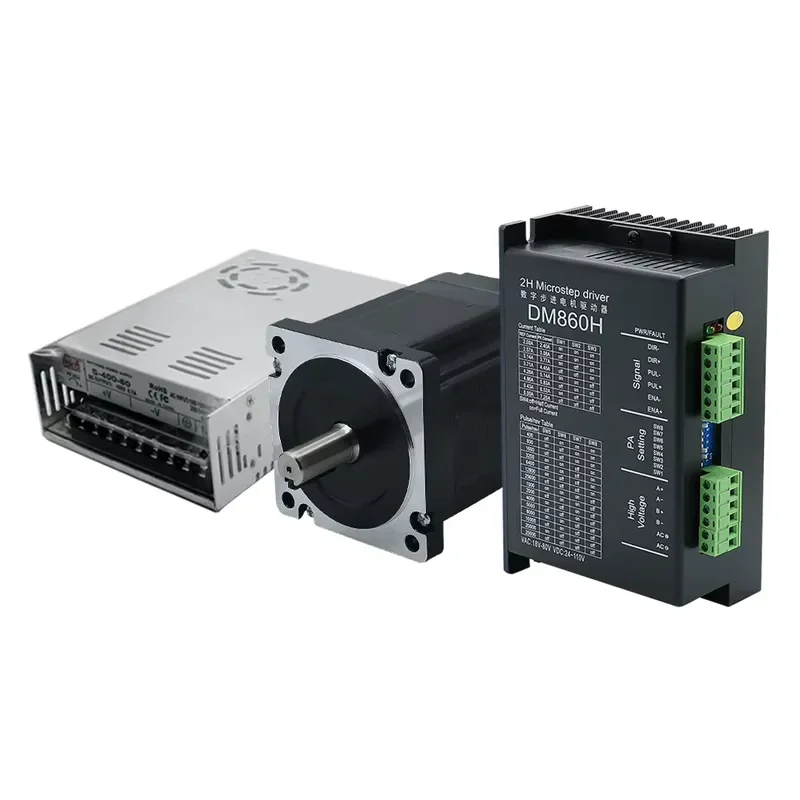 Hybrid DM860H numerical control router controller kit 4.5 nm torque 4 axis Nema 34 stepper motor 86 * 80mm Paso Paso motor