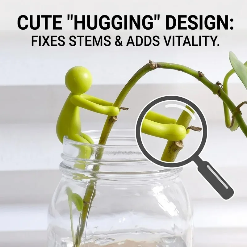 1/20Pcs Plants Support Plant Fixing Upright Hydroponic DIY Bracket Home Tabletop Office Flower Arrangement Decoration Supplies