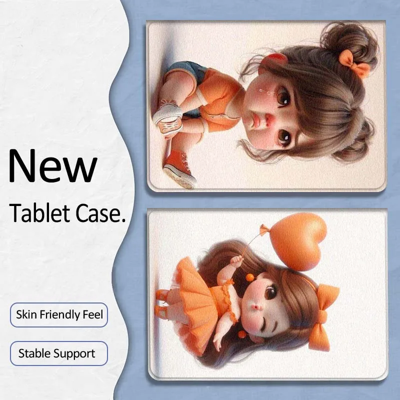 

Мягкий чехол для планшета Samsung Galaxy Tab A7 A A8 A9 A11 S6 S11 10,1 10,4 10,5 дюймов Lite Plus с рисунком милой девочки в стиле аниме, подарок