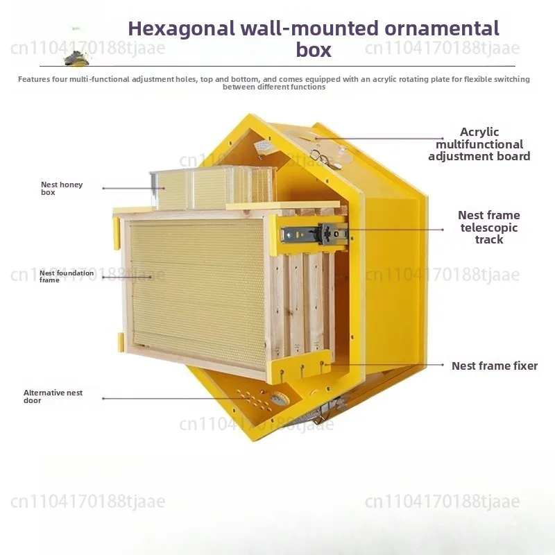 Colmeia de parede equipamento de apicultura interna