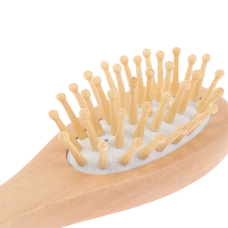 [Y]Soft Baby Hair Brush Comb Set For Newborn Wooden Handle Head Comfort Massager