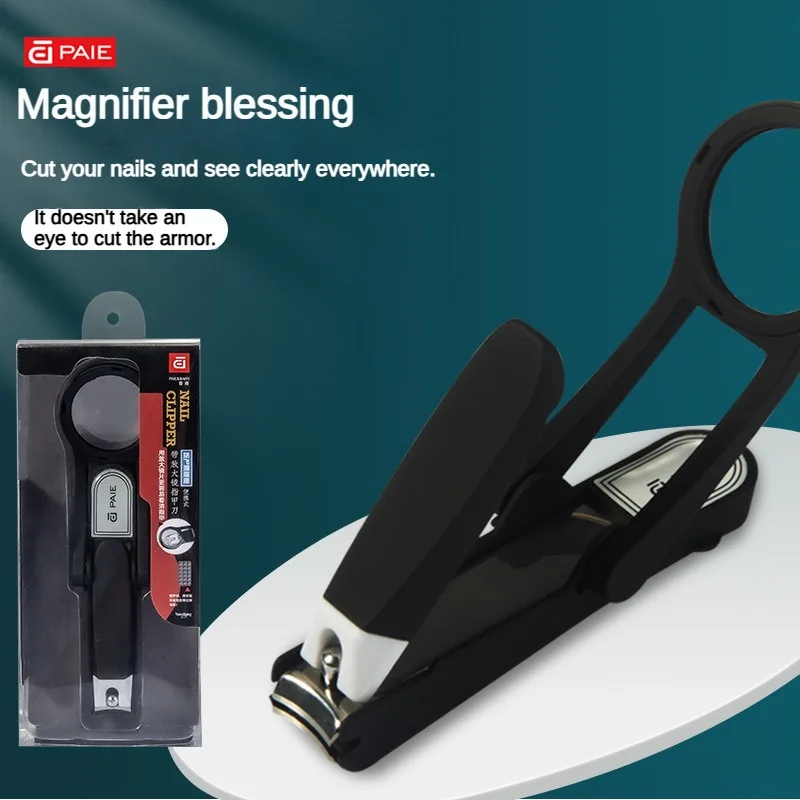 1pcs Foot Care Tool Nail Clipper Magnifier Anti Splash for Older Adults