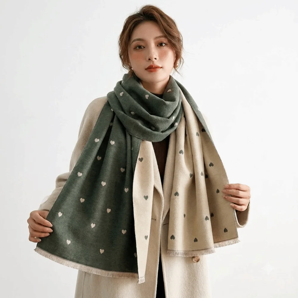 ファッションエレガントな両面ハート柄スカーフ、ヴィンテージス - Vintage Fashion Patterns のレビューと価格