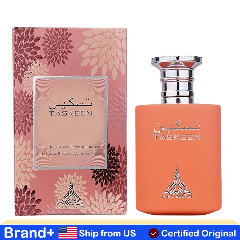 

Paris Corner Taskeen Peach Tea Perfume Edp 3.4 Fl Oz Fruity Unisex Fragrance Cologne Men Arabian Women Long Lasting Fragrance