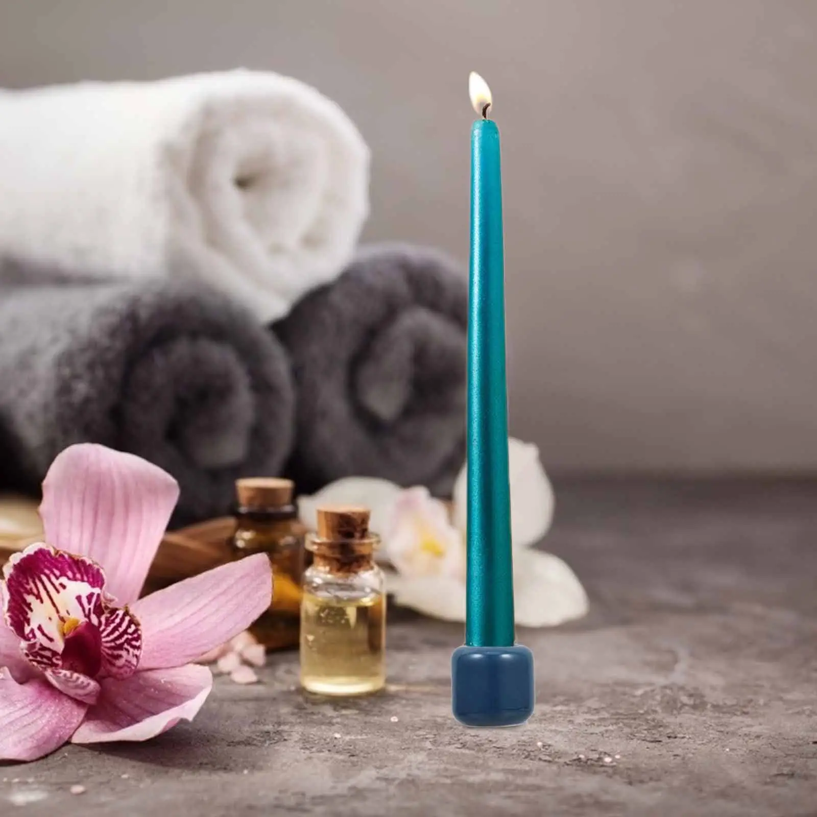 

5Pcs Ceramic Ritual Holder Versatile Use for Home Office Decor Taper Candles Festivals Weddings Desk Holder