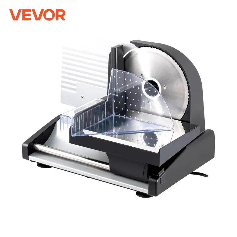 VEVOR Meat Slicer, 200W Electric Deli Slicer with Two 7.5\