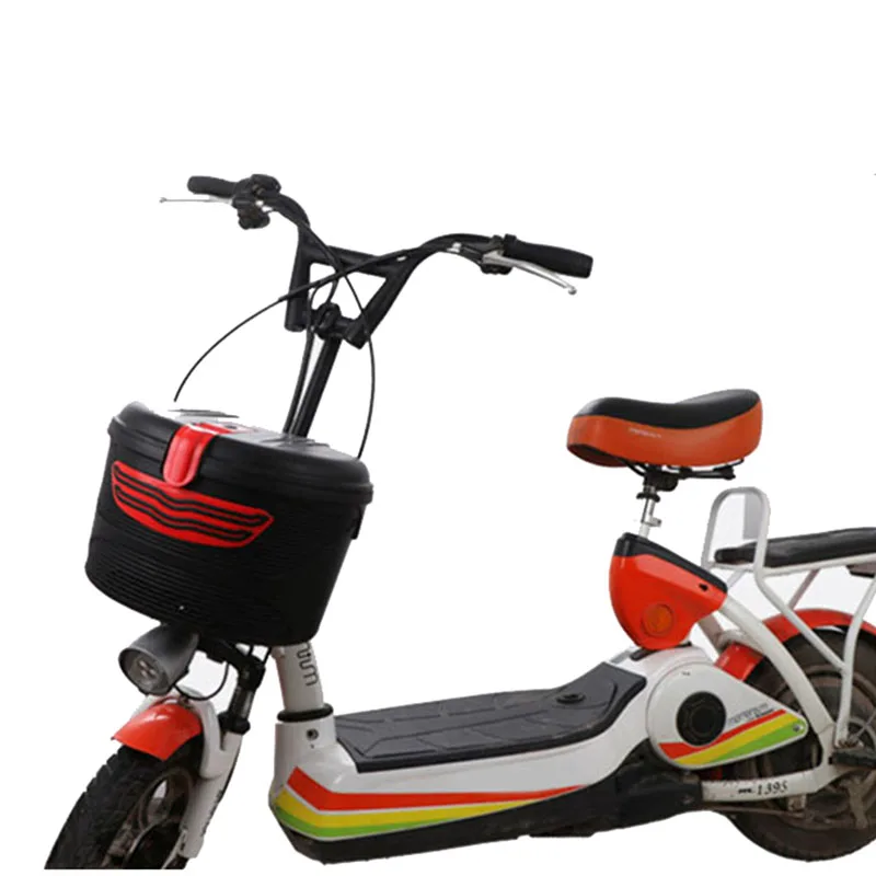 Electric Scooter Storage Front Carrying Basket with Lock for Foldable Electric E-Bike Scooter Xiaomi M365