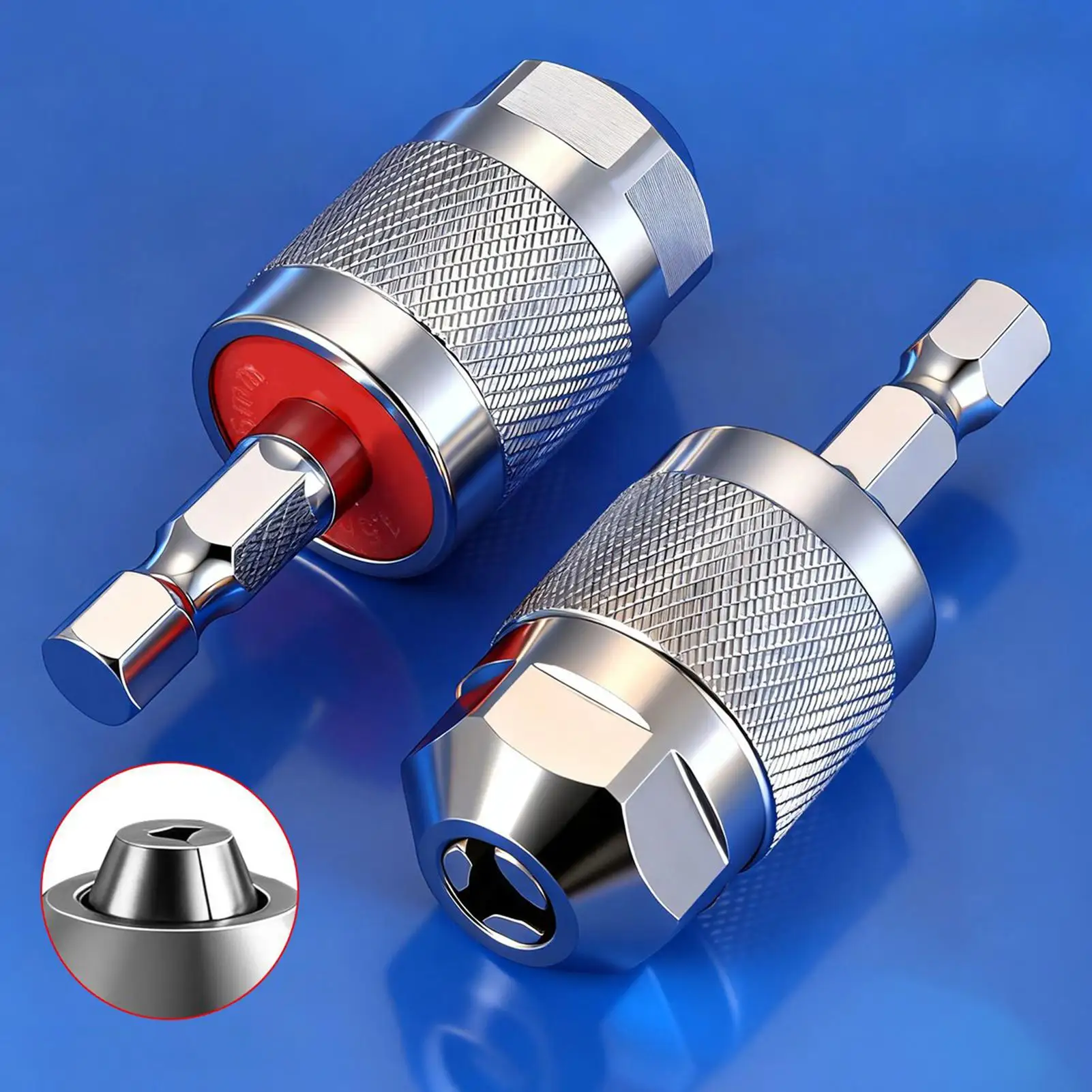 Drill Chuck Electric Drill Bits Collet Converter Extension Screwdriver Chucks Adapter Fixture 1/4" Hex Shank