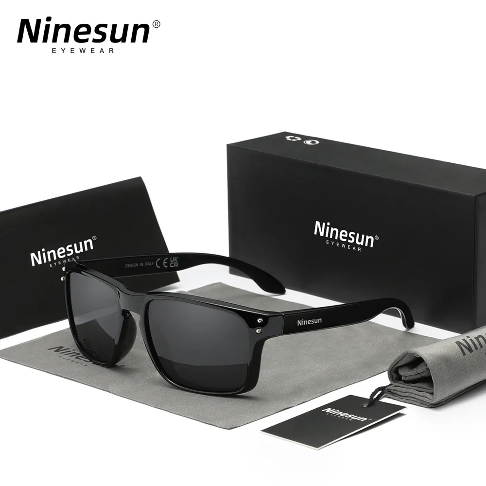 Ninesun High Quality Men's Sunglasses Driving Use Polarization Anti-reflection UV400 Sports Glasses Fashion Rectangle Eyewear