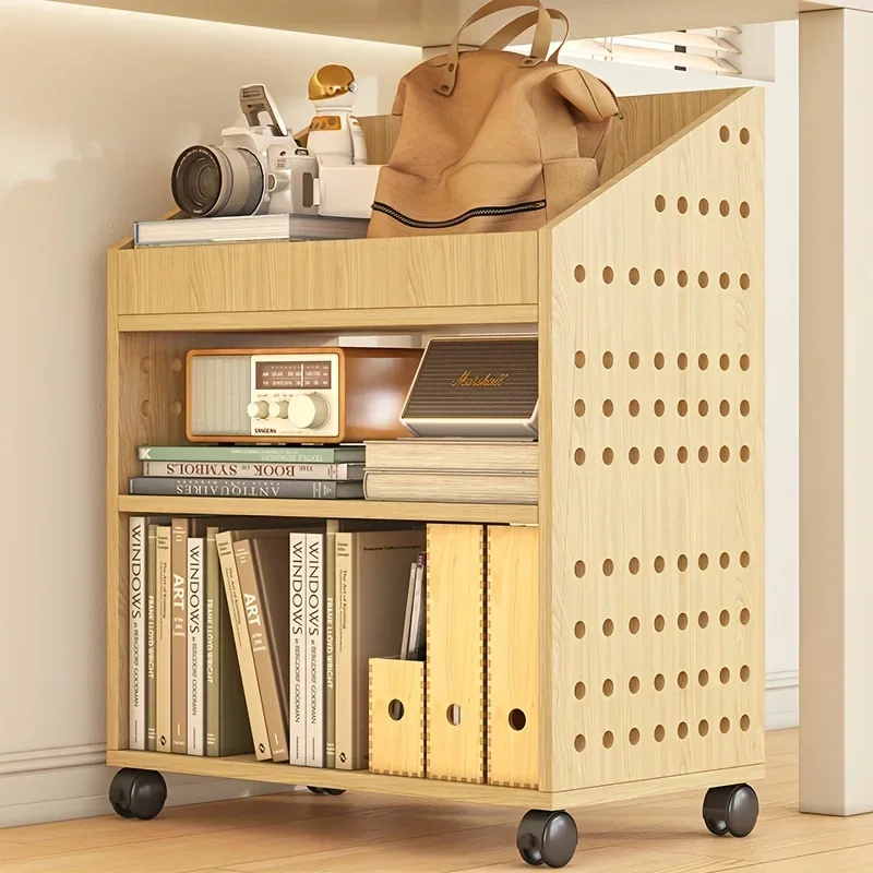 Removable Storage Cabinet Bookcase Children's Display Veranda Living Room Bookshelf With Wheels Etagere Rangement Furniture Home