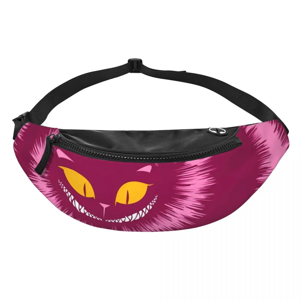 

Custom C-Cheshire Anime Cat Fanny Pack Men Women Crossbody Waist Bag for Travel Cycling Phone Money Pouch