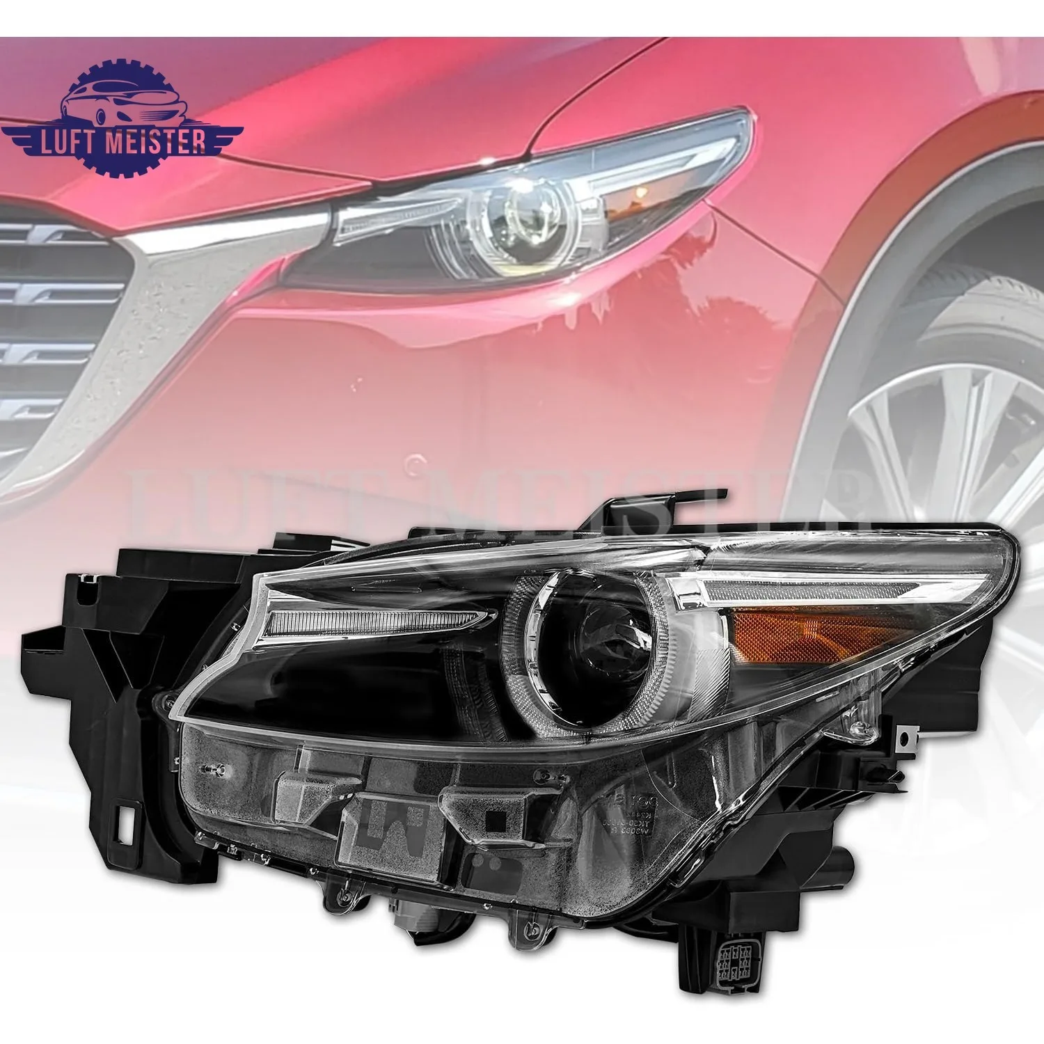 

Адаптивная фара с AFS, совместимая с Mazda CX-9 CX9 2016-2023, фара с DRL