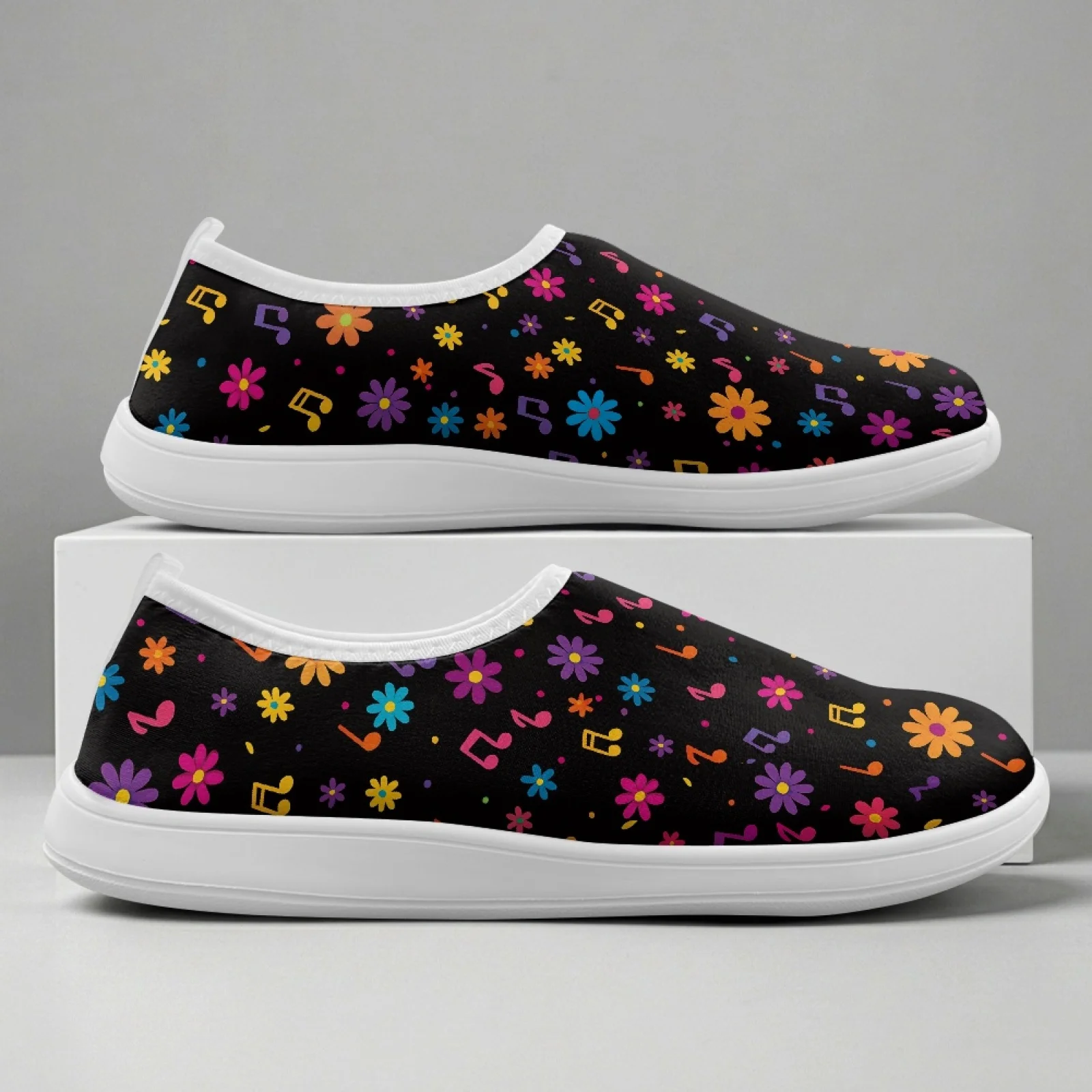 XIXIRIMIDO Chaussures à enfiler à bout large pour femmes, Chaussures d'infirmière, Baskets et chaussures décontractées pour hommes, Zapatillas de Mujer Feminino Halloween
