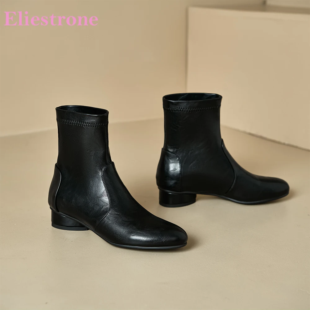 

2025 Новые осенние милые черные коричневые женские ботильоны Горячие женские повседневные туфли на низком каблуке 3 см плюс маленький большой размер 11 32 44 46