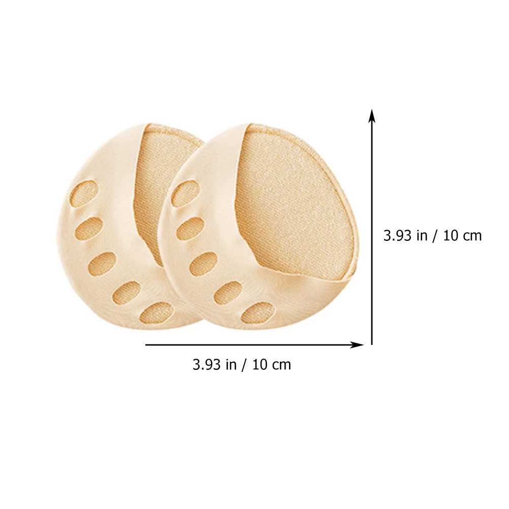 4 pares de calcetines invisibles finos de medio dedo para mujer, antideslizantes, de algodón, Color de piel, primavera y verano, calcetín sin dedos, herramienta para el cuidado de los pies, tacón alto