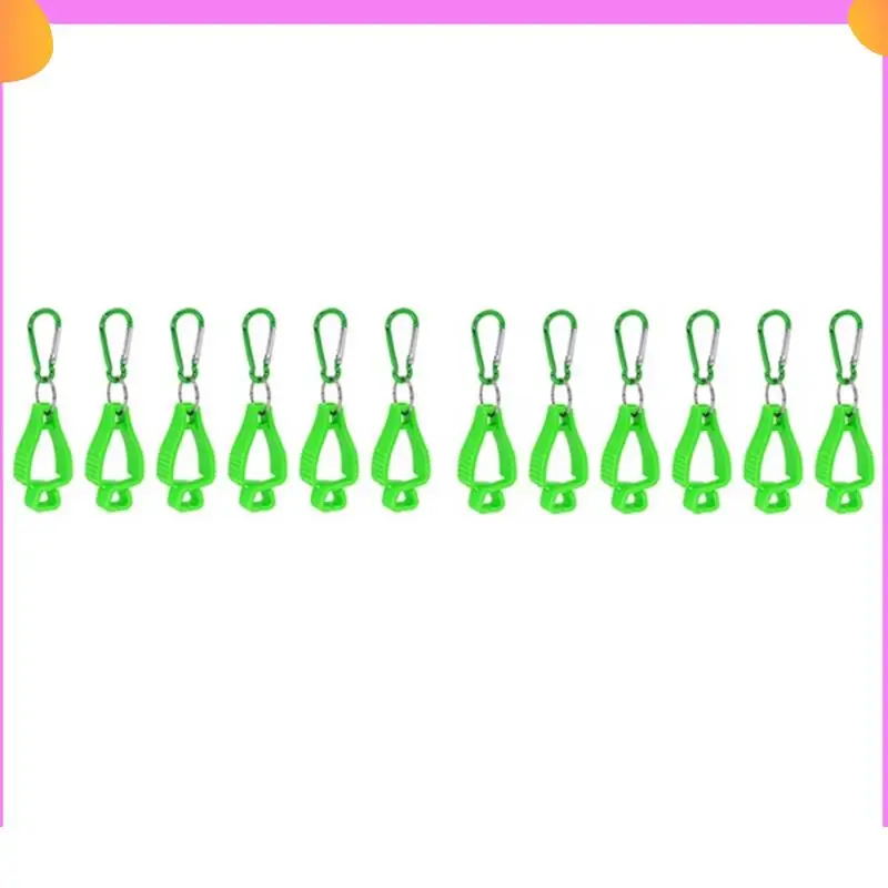 

A23P Glove Belt Clip For Work Glove Holders With Metal Carabiners For Construction Worker Guard Labor(Green)