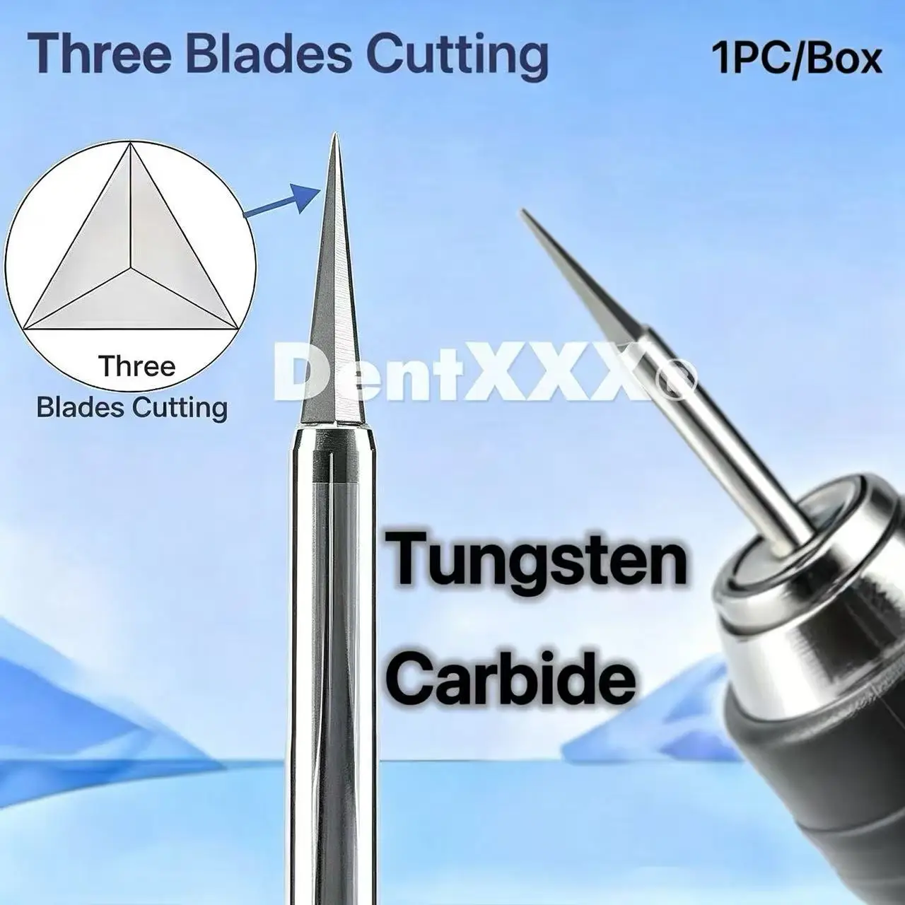 Buy 5 Get 2 Free Tungsten Carbide Bur Orthodontic Retainer Cutting Tungsten Steel Bur HP2.35mm Three Blades Bur