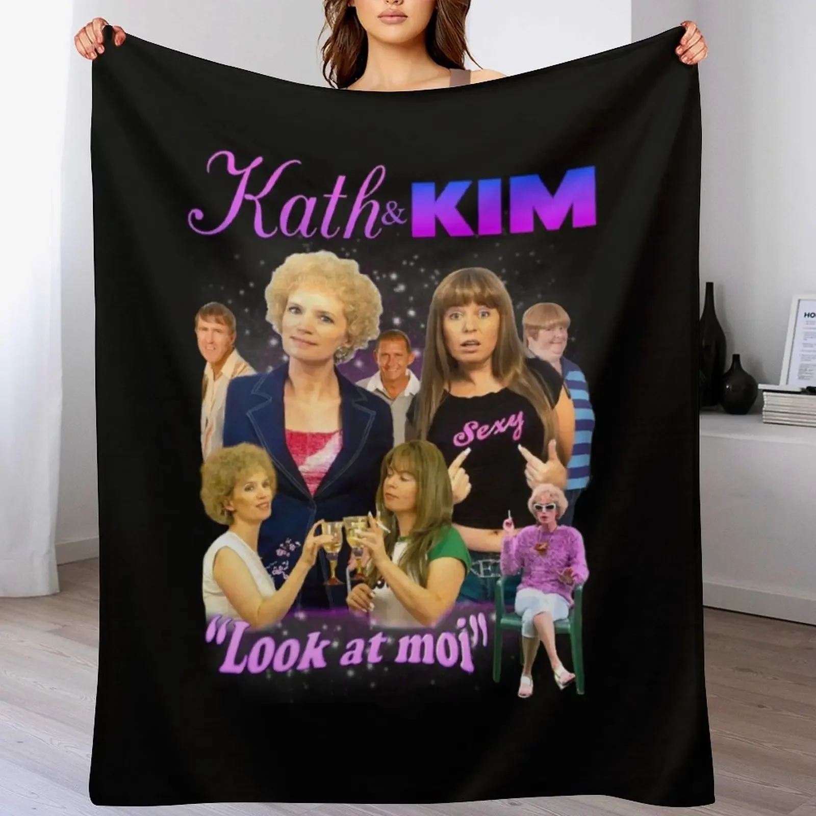 KATH and Kim Bootleg Throw Blanket Cozy Throw Blanket for Bed Sofa Chair