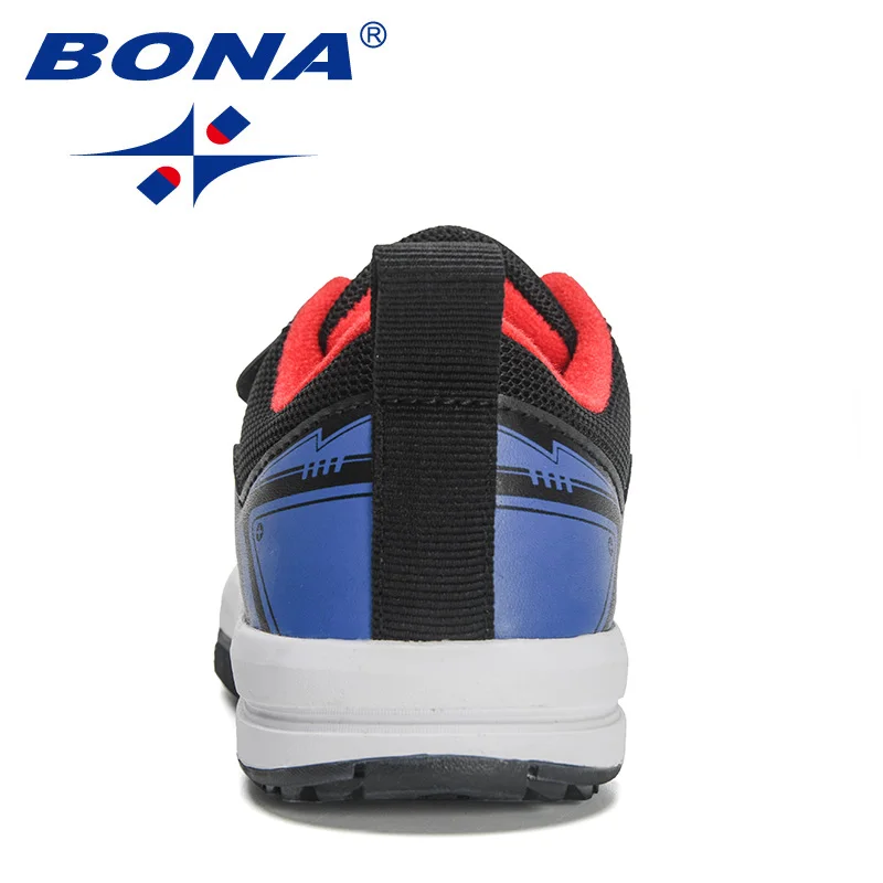 BONA 2023 New Designers Running Shoes Fashion Classic Sneakers Children School Sport Footwear Comfy Kids Breathable