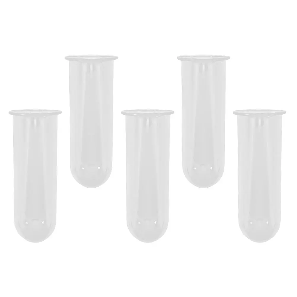 

5Pcs Transparent Glass Hydroponic Plant Vase Set Modern Test Tube Planter Indoor Balcony Garden Clear Propagation Tubes