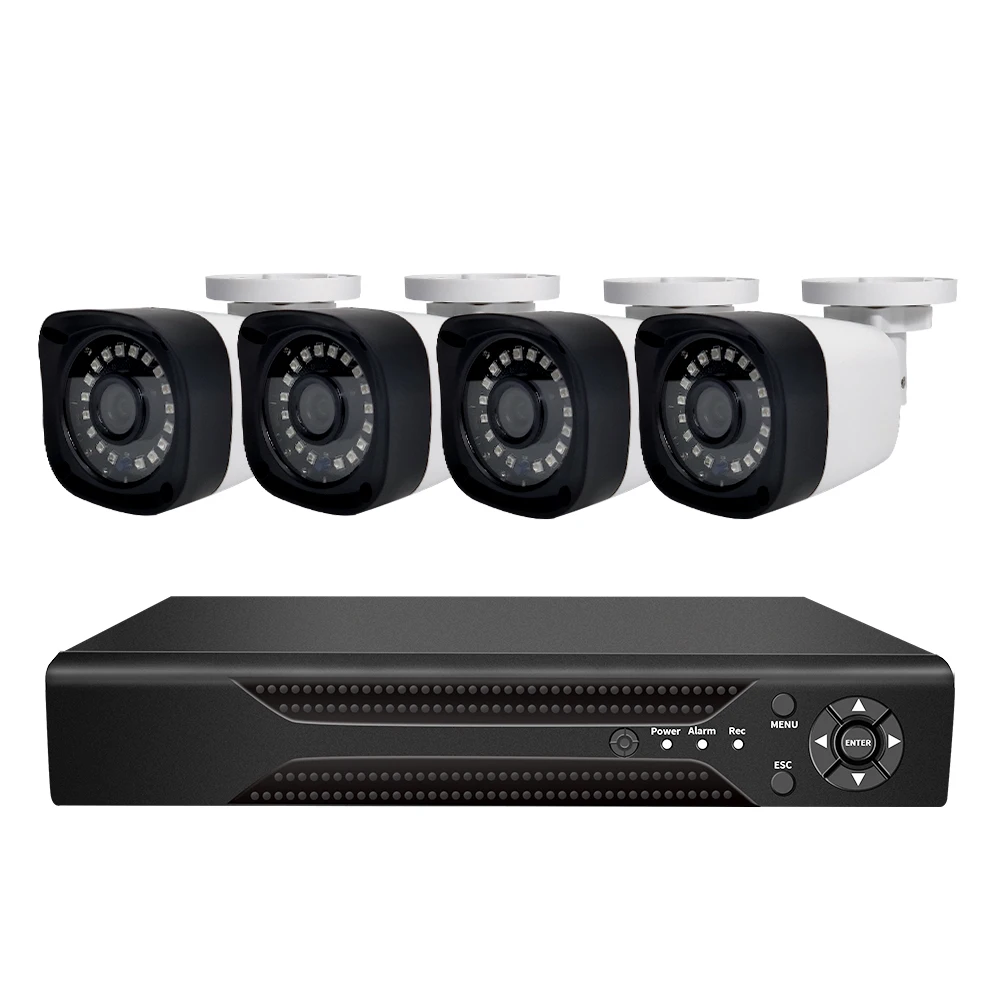 

WESECUU Security Camera System Surveillance Video Kit AHD DVR Kit CCTV Set Bullet Outdoor Camera Analog