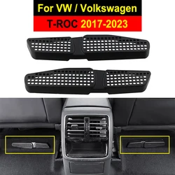 Cubierta de salida de aire acondicionado para asiento trasero de coche, cubierta de ventilación para VW T-ROC, 2017, 2018, 2019, 2020, 2021, 2022, Volkswagen T ROC A11