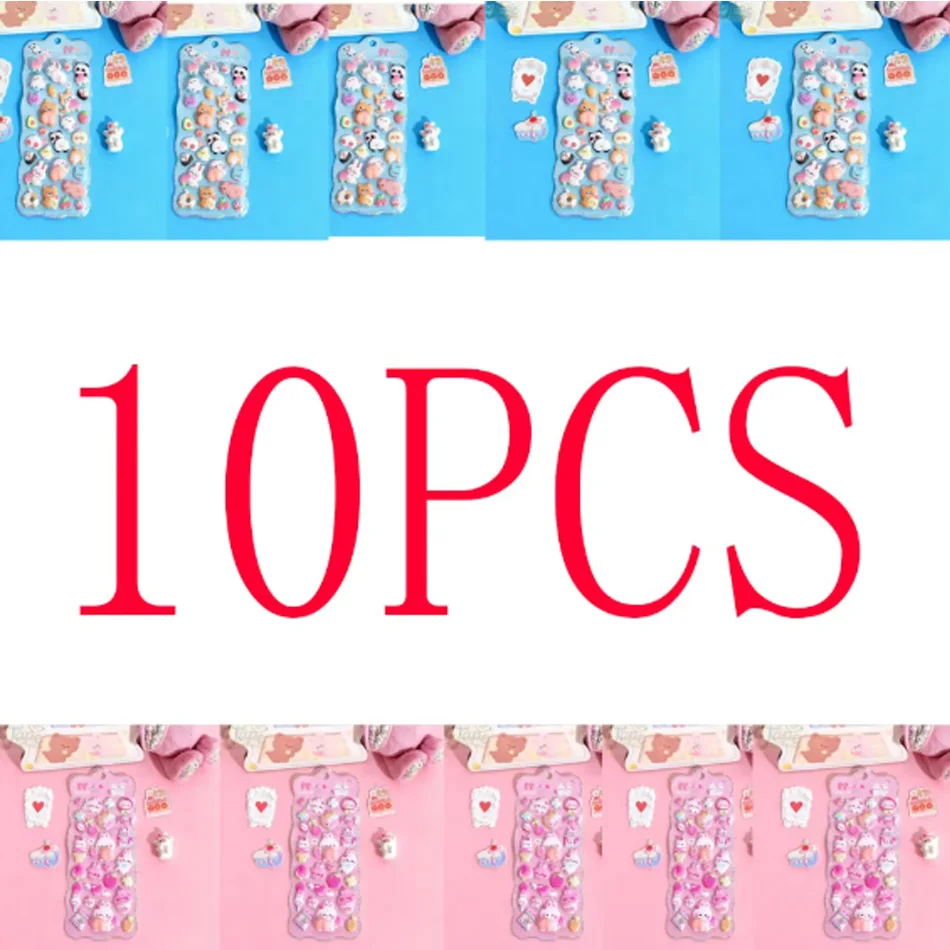 귀여운 만화 부드러운 작은 토끼 3D 핀칭 릴랙싱 엉덩이 스티커 귀여운 DIY 모바일 북 데코레이션 스티커 축제 선물