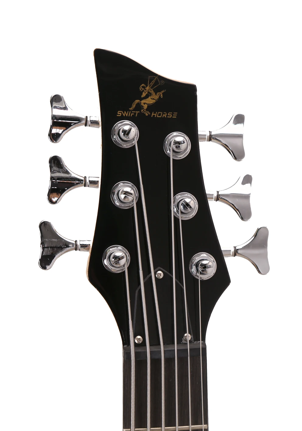 Swift Horse Bass Electric Guitar OEM Custom 6 Strings Electric Bass Custom Bass Neck& Poplar Top Custombody