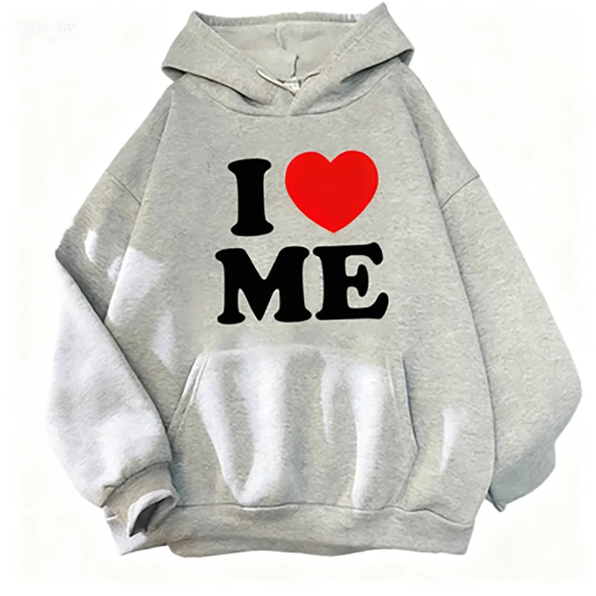 المرأة أنا أحب يسوع مطبوعة هوديي الخريف الشتاء عادية بسيطة خمر بلوزات الموضة الصوف كم طويل البلوز #6