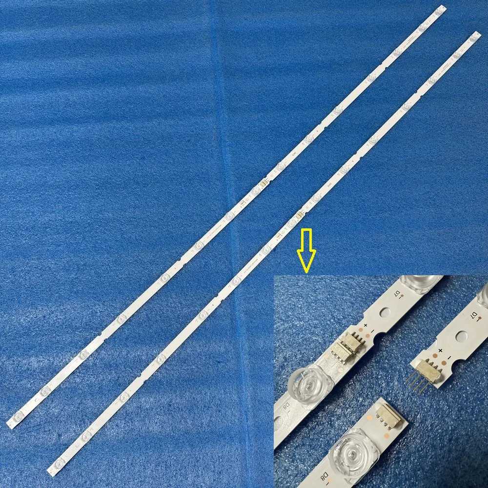 

2 шт./компл. полосы светодиодной подсветки для TCL 55V8EPRO 55S12 55J7EPRO TE55D15ZC42AG04H 55S11-ZX3030-2X15YH-230217