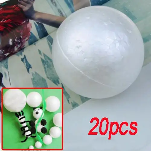 Foam Balls White Polystyrene Craft Balls Art Ornaments Fofoam Balls for Craft