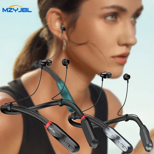 Imagen 2 del producto Auriculares inalámbricos con banda para el cuello, cascos estéreo con sonido 9D, Bluetooth, 200 horas de reproducción, deportivos i35, TWS, con micrófono para Xiaomi