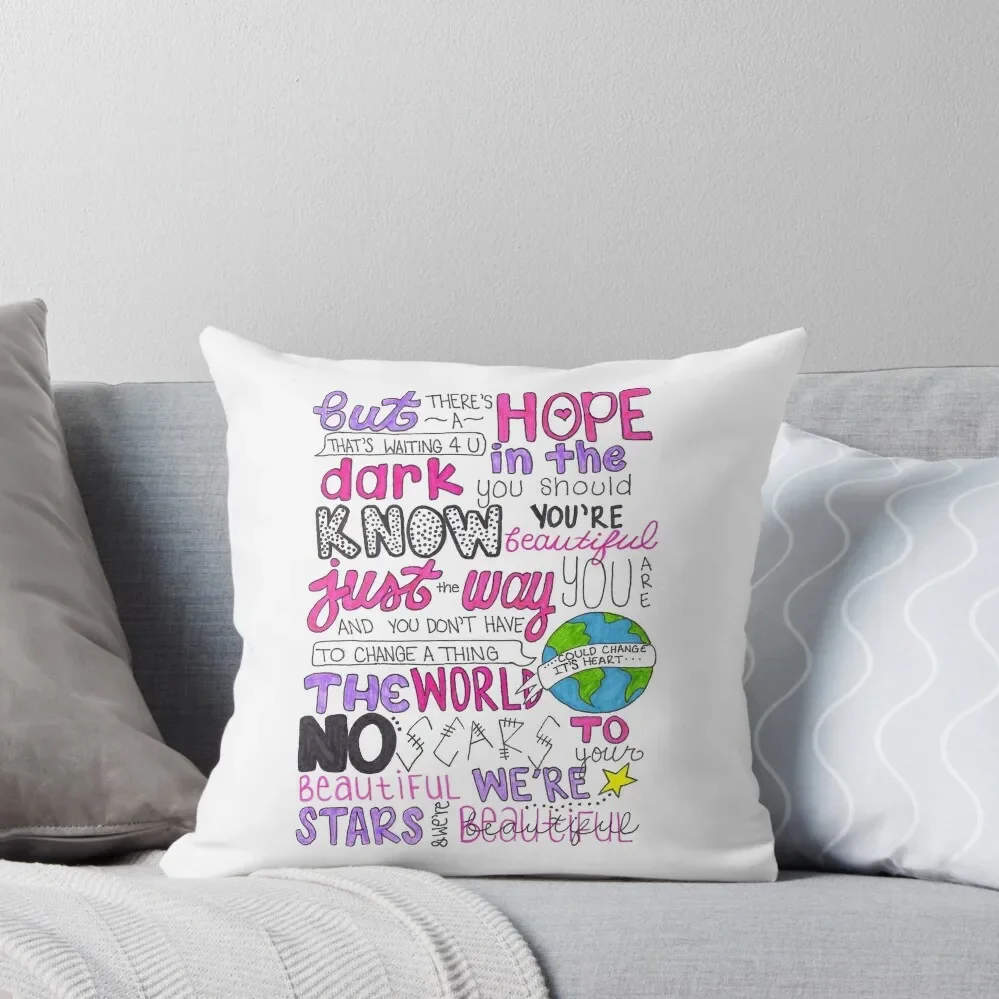 Scars To Your Beautiful by Alessia Cara Throw Pillow Sofas Covers Cushions For Children pillow