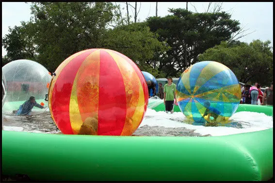 

New Water Park Water Play Equipment Zorb Ball Water Wheel Transparent Water Walking Ball PVC Inflatable Toy Balls Water Balloon