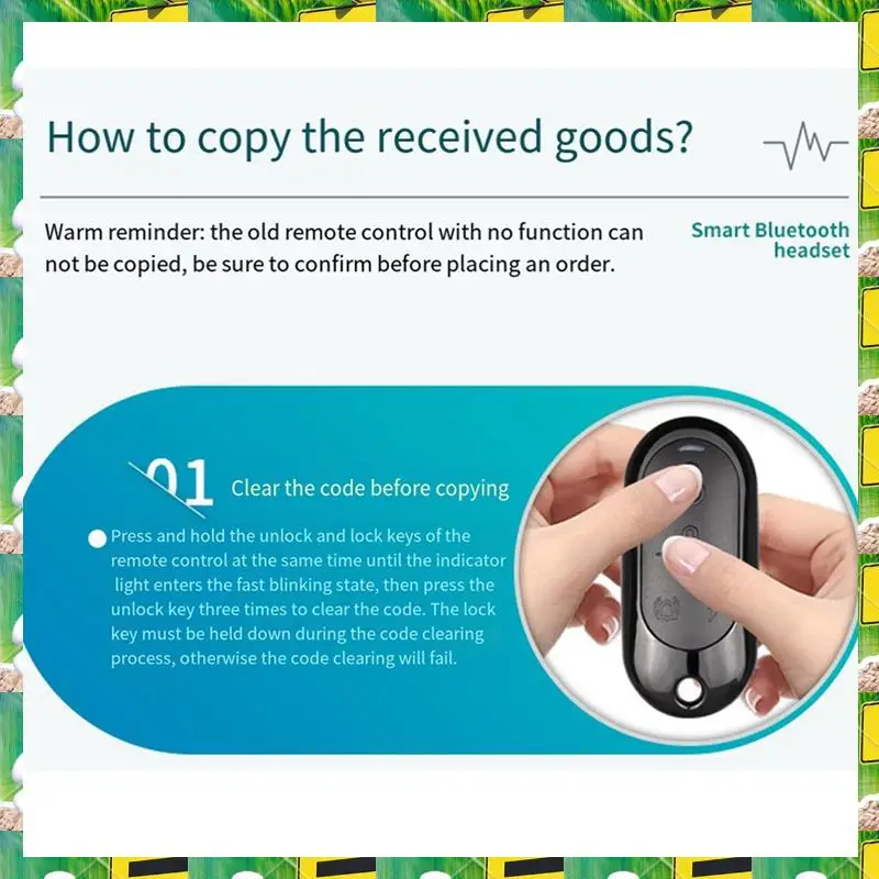 3C Electron Universal Electric Garage Door Copy Duplicate Copy 4 Keys Car Door Access Copy Wireless Remote Controller, A Durable