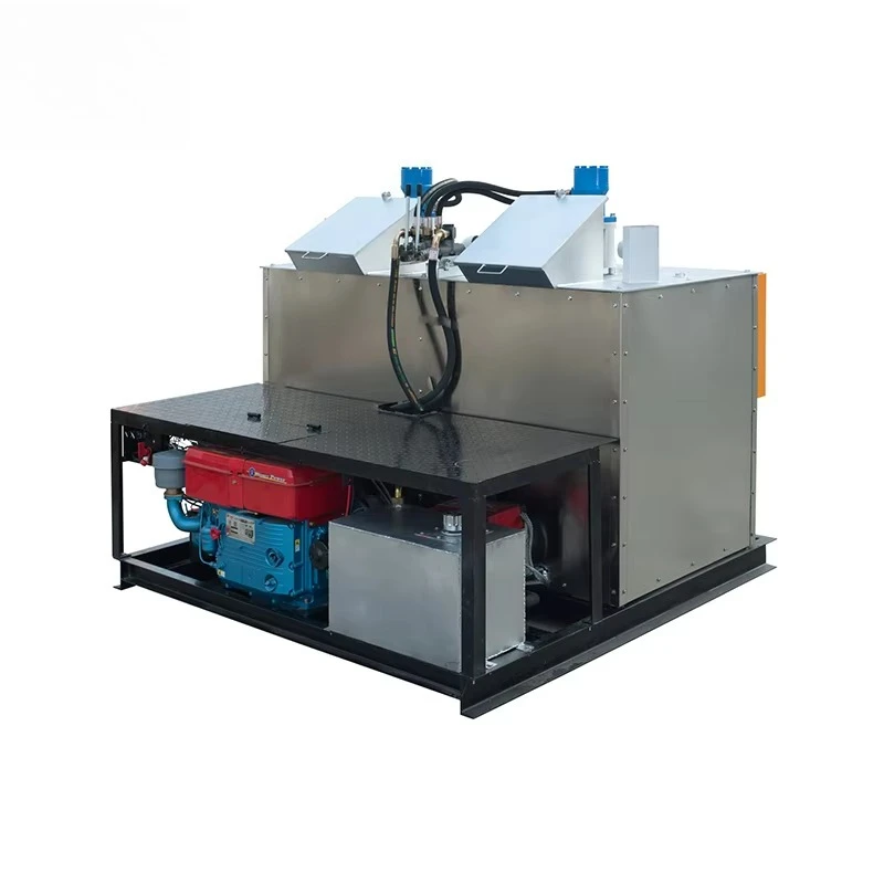 New Design Hot Melt Paint Powder Burner Kettle Thermoplastic Road Marking Heat Machine Boiler Imported Engine Pump 1200kg