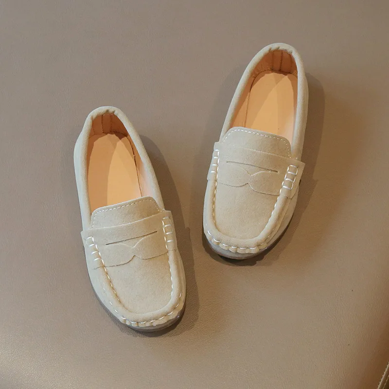 Wholesale Hot Selling Kid Loafer Spring Autumn Suede Kid Leather Shoe Light Gril Shoe Trend Allmatch Boy Shoe British Kid Shoes