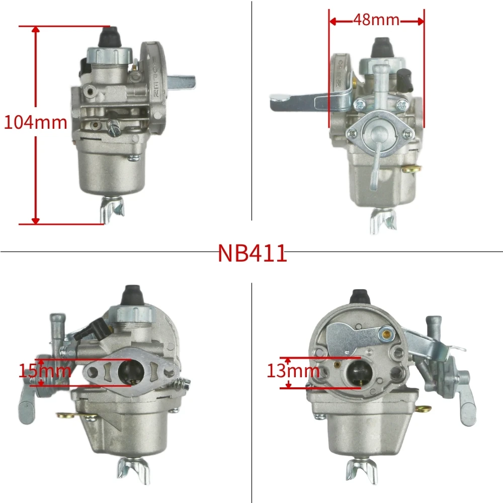Lawn Mower Carburetor for NB411 Robin CG411 brush cutter EC04 BC411 makita RBC411 Grass trimmer 1E40F-6 40.2cc 5416040000 view 6