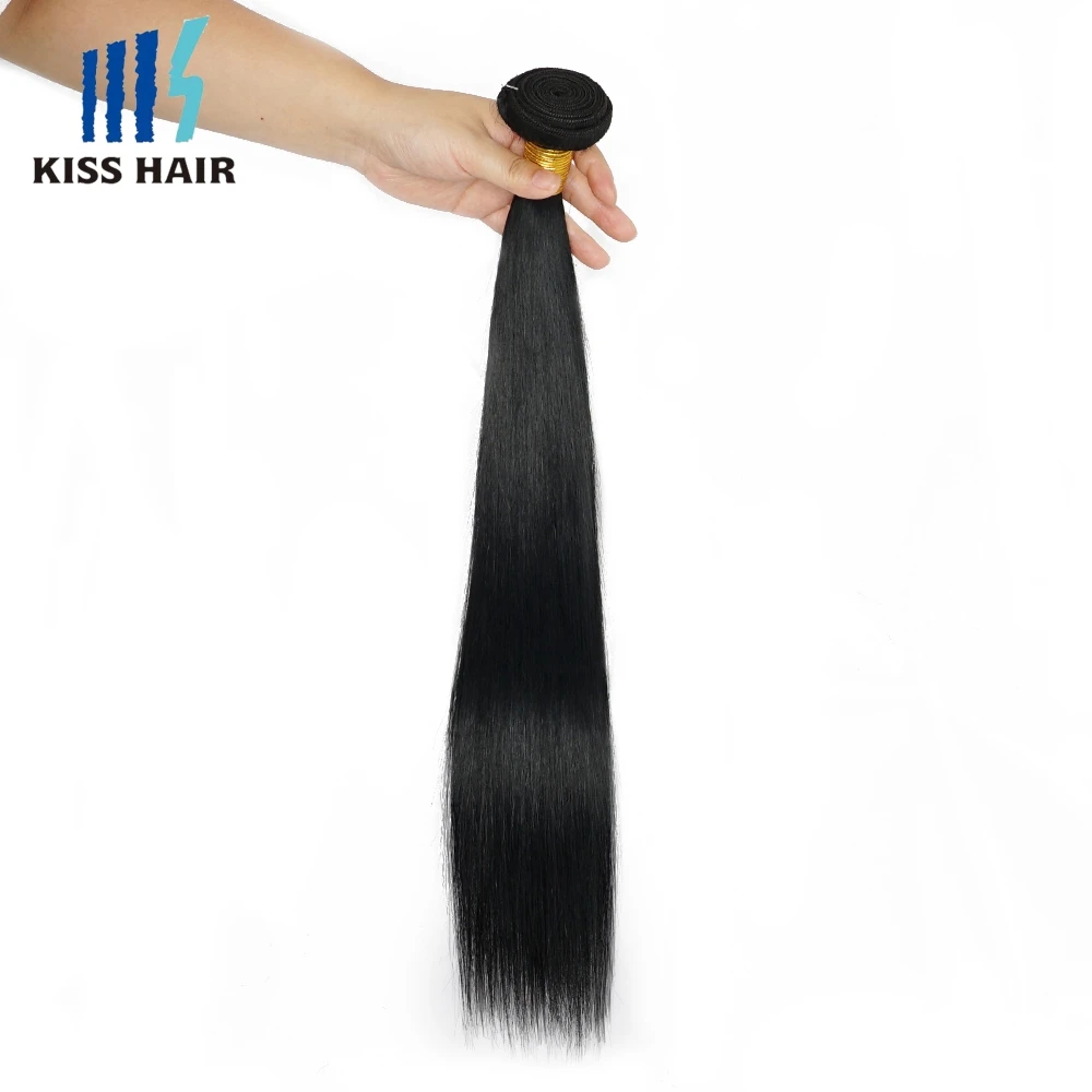 Pacotes retos do cabelo humano do osso, extensões naturais do cabelo, tramas dobro, tecelagem, fins grossos, Remy brasileiro, 14 "-26", 12A