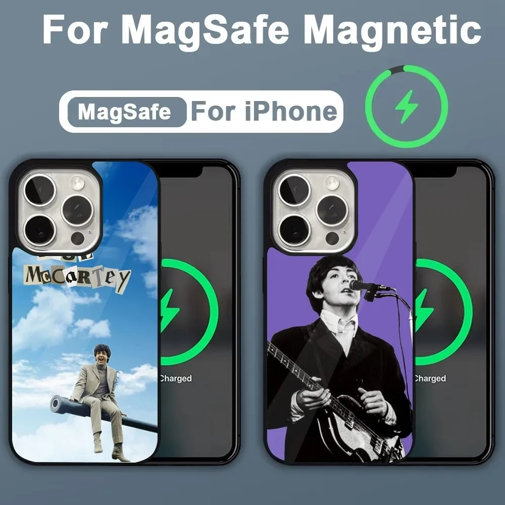 

Singer P-Paul M-McCartney Phone Case For iPhone 16,15,14,13,12,11,Plus,Pro,Max,Mini Magsafe Magnetic Wireless Charging