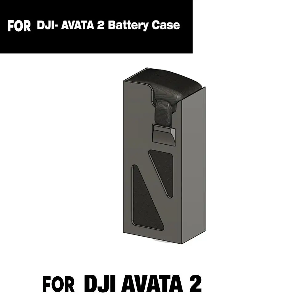 UAbility-Étui de protection de batterie pour caméra aérienne, accessoires PTZ, étui de rangement de batterie pour dji AVATA 2, navette Petg