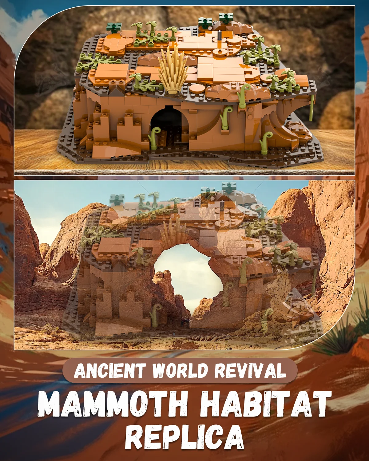 1310 قطعة الجوراسي Semiskelton الماموث اللبنات الكلاسيكية نماذج للحيوانات القديمة الطوب سطح المكتب الحلي الأولاد هدايا عيد الميلاد #6