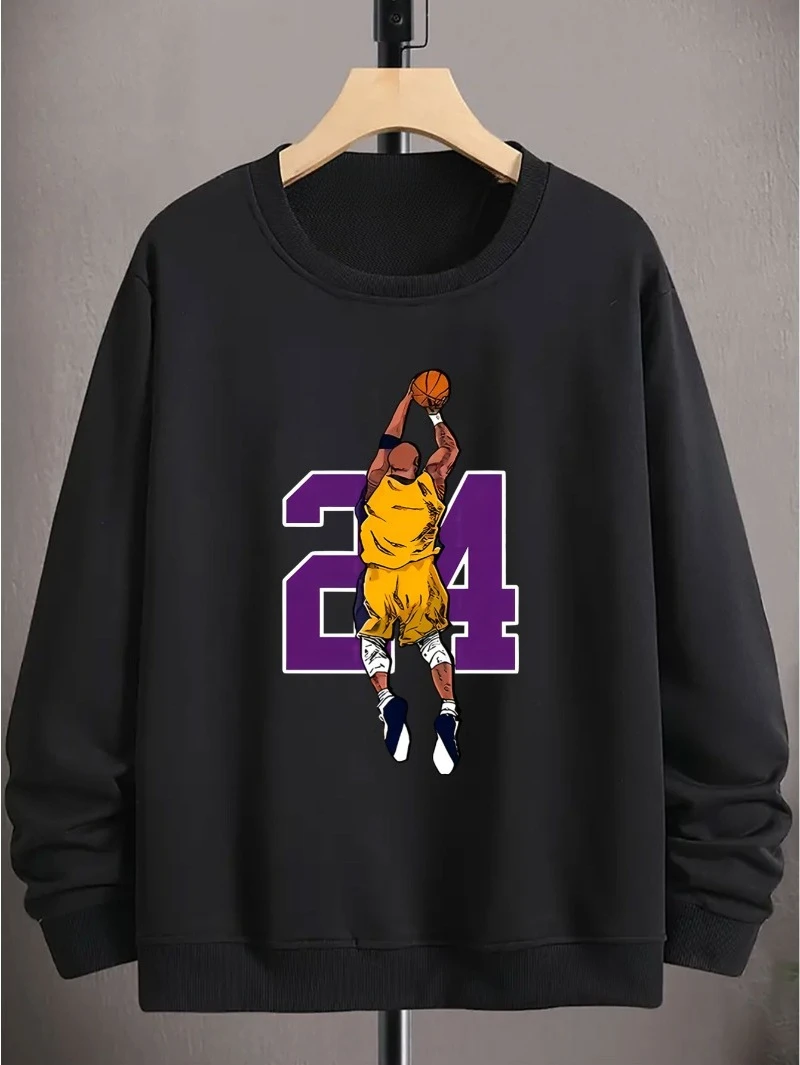 

Forever 24 Th Повседневная модная мягкая толстовка с круглым вырезом и принтом 2025 года осень-зима для мужчин и женщин.