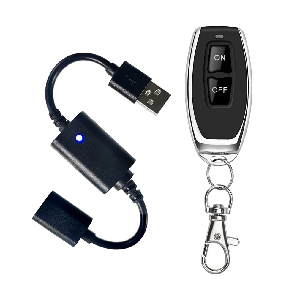 DC 5V USB Wireless RF Remote Control Switch for LED Light Strip Power ON OFF Driver Reading Lamp Light Fan