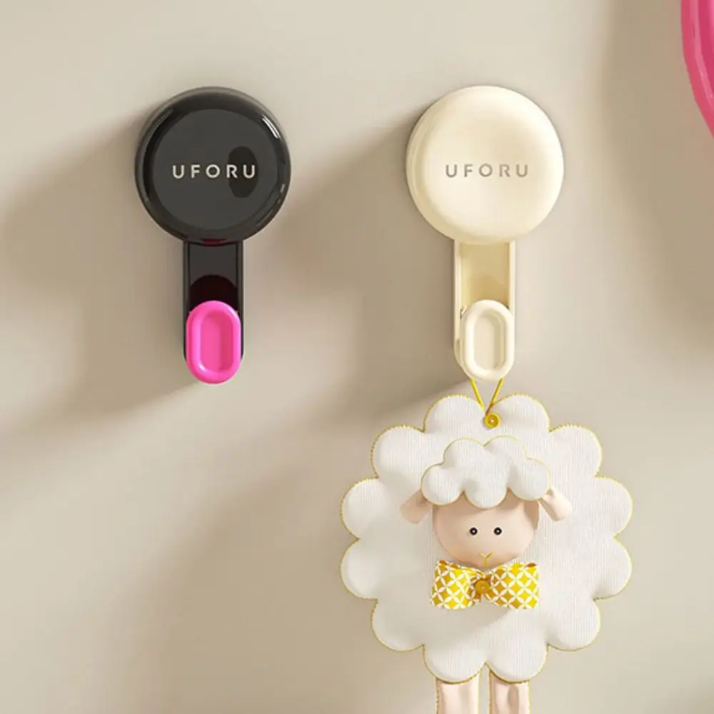 

2pcs Waterproof Suction Cup Hooks Reusable Heavy Duty Vacuum Suction Towel Hook ABS Strong Load-bearing Capacity Bath Robe Hook