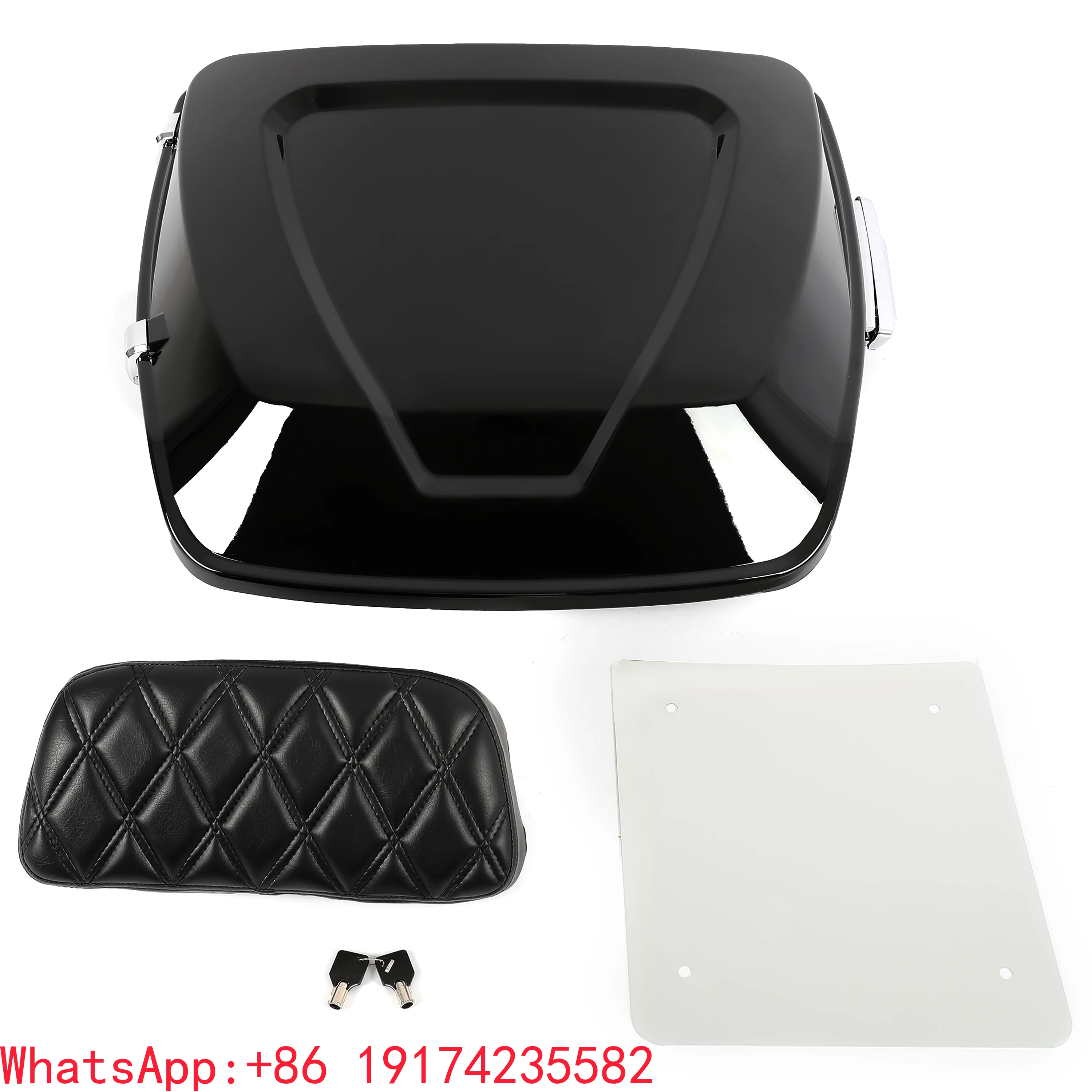 

Black Razor Pack Trunk Backrest Fit for Harley Tour Pak Street Glide 1997-2024