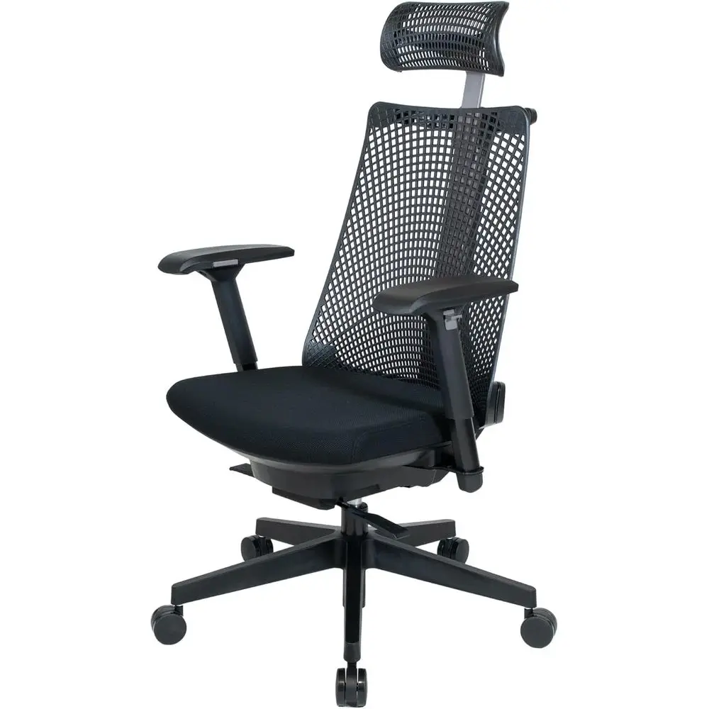 

Игровое кресло Itoki YL9G-G-BLEL Salida, офисное кресло, кресло для рабочего стола, сетчатое кресло, с подвижными подлокотниками, высокая спинка, черно-серая расцветка