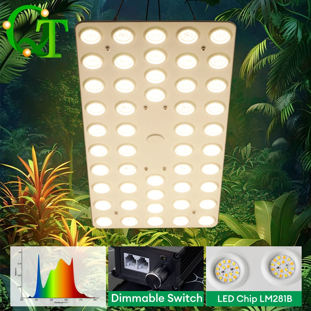 

100W 200W Reflector Full Spectrum Grow Light LM281B Waterproof Panel Dimmable AC100-277V Farm Garden LED Grow Light